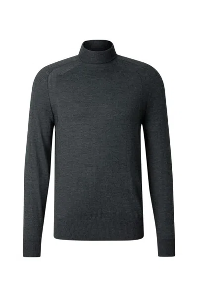 Bogner Gordon Pure New Wool And Cashmere Sweater In Gray