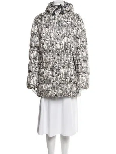 Pre-owned Bogner Graphic Print Down Coat In Multicolor