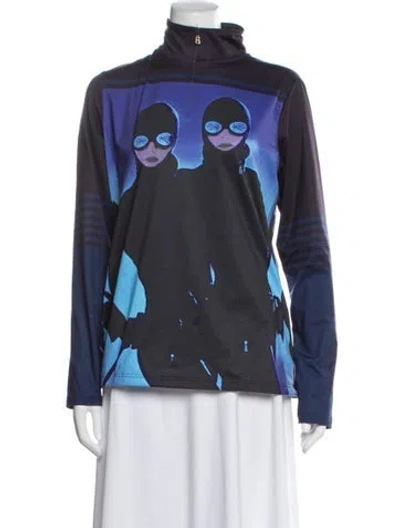 Pre-owned Bogner Graphic Print Jacket In Blue