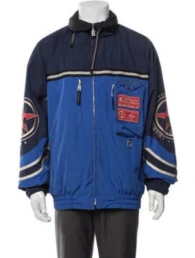 Pre-owned Bogner Graphic Print Jacket In Blue