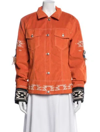 Pre-owned Bogner Graphic Print Jacket In Orange