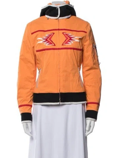 Pre-owned Bogner Graphic Print Jacket In Orange
