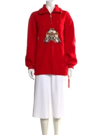 Pre-owned Bogner Graphic Print Long Sleeve Sweatshirt In Red