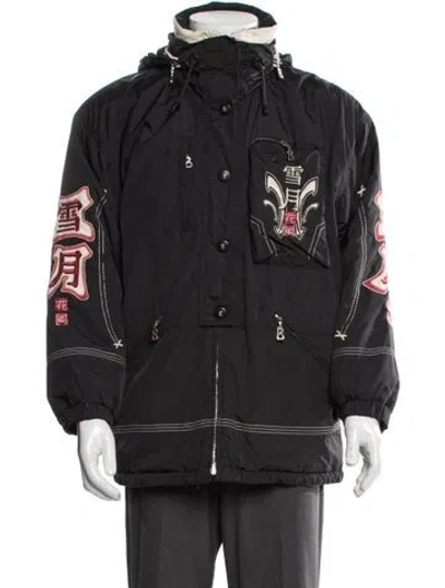 Pre-owned Bogner Graphic Print Parka In Gray