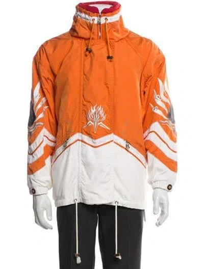 Pre-owned Bogner Graphic Print Performance Jacket In Orange
