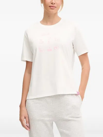 Bogner Graphic Print T-shirt In White