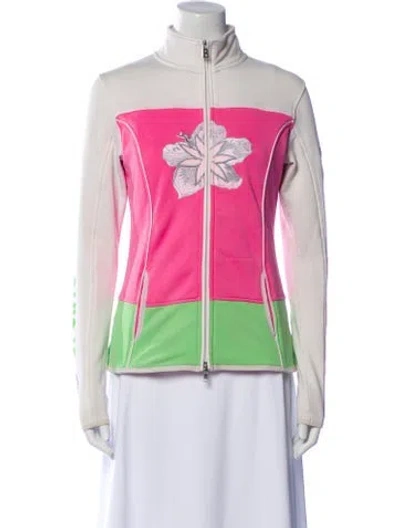 Pre-owned Bogner Graphic Print Vest In Pink