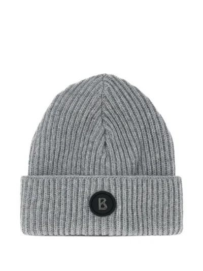 Bogner Gustav's Ribbed-knit Beanie Hat In Purple