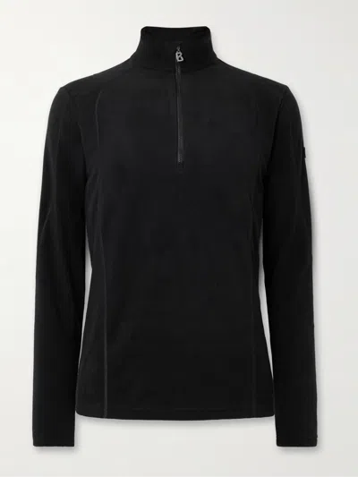 Bogner Harry First Stretch-fleece Ski Base Layer In Black