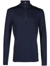 Bogner Harry Half-zip Performance T-shirt In Blue
