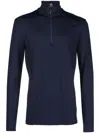 Bogner Harry Half-zip Performance T-shirt In Blue