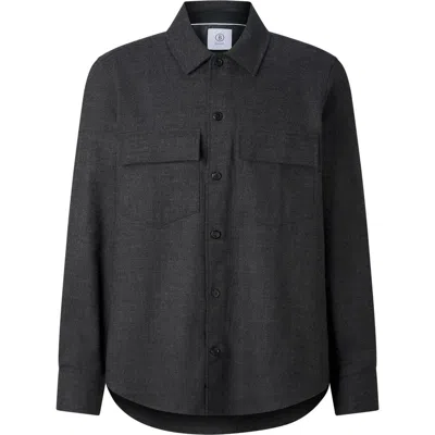 Bogner Heiko Virgin Wool Shirt In Black