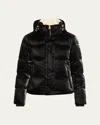 Bogner Hella Quilted Down Puffer Jacket With Removable Hood In Black