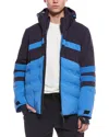 Bogner Henri Striped Padded Ski Jacket In Blue