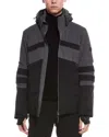 Bogner Henri Striped Padded Ski Jacket In Gray