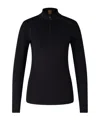 Bogner High-neck Zip-up Top In Black
