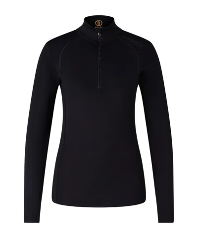 Bogner High-neck Zip-up Top In Black