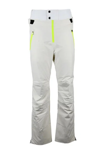 Bogner High-waist Snow Pants - White In Gray