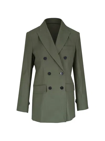 Bogner Hillary Double-breasted Jacket In Green