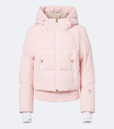 Bogner Hooded Down Ski Jacket In Pink