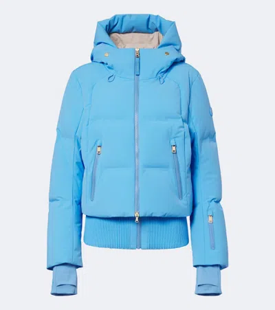 Bogner Hooded Padded Down Jacket In Blue
