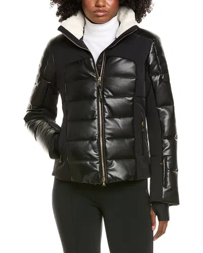 BOGNER ILANA LEATHER DOWN COAT