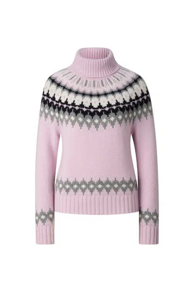 Bogner Ingrid Cashmere Norwegian Pullover In Pink