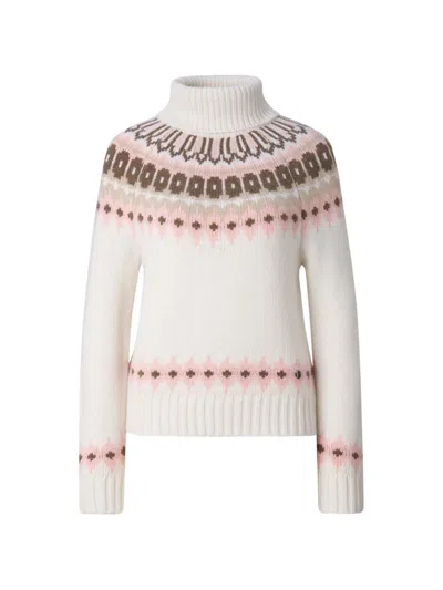 Bogner Ingrid Jacquard Sweater In Weiss