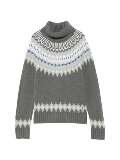 Bogner Ingrid Roll-neck Sweater In Gray