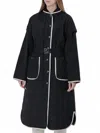 Bogner Isabella Quilted Coat In Black In Black