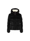 Bogner Hella Quilted Down Puffer Jacket With Removable Hood In Black