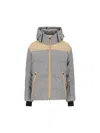 Bogner Wali-d Panelled Hooded Ski Jacket In Gray