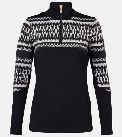 Bogner Jelissa Jacquard Ski Top In Blue