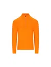 Bogner Harry Zip-neck T-shirt In Orange
