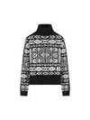 Bogner Nadin Roll-neck Patterned Sweater In Black