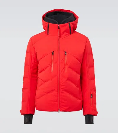 Bogner Jervis-d Hooded Down Ski Jacket In Red