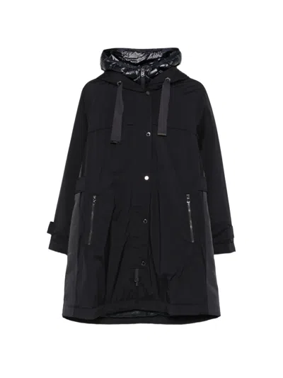 Bogner Kaja-dt3 Hooded Drawstring Coat In Black