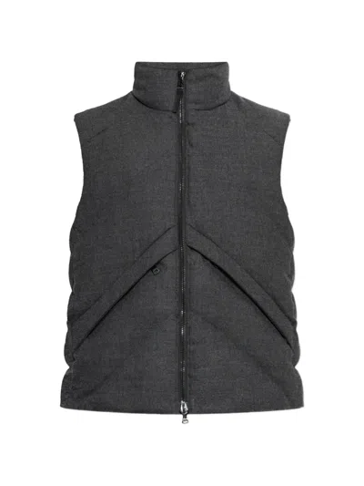 Bogner Kendo Quilted Wool Vest In Gray