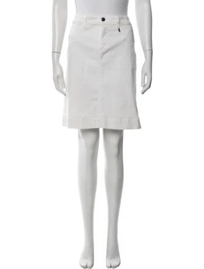 Pre-owned Bogner Knee-length Skirt In White
