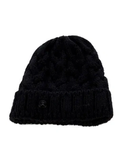 Pre-owned Bogner Knit Beanie Hat In Black
