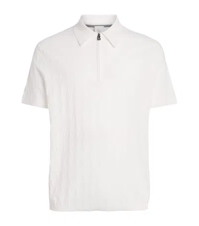 Bogner Knitted Maxim Polo Shirt In White