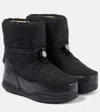 Bogner La Plagne Faux Leather Snow Boots In Black