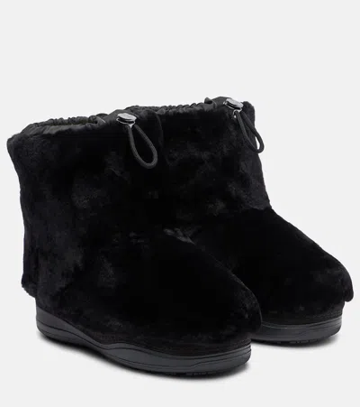 Bogner La Plagne Shearling Snow Boots In Black