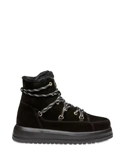Bogner Lace-up Boots In Black