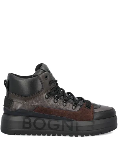 Bogner Lace-up Platform Sneakers In Brown