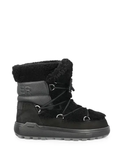 Bogner Lace-up Panelled Snow Boots In Black