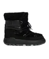 Bogner Chamonix Shearling, Textured-leather And Suede Snow Boots In Black