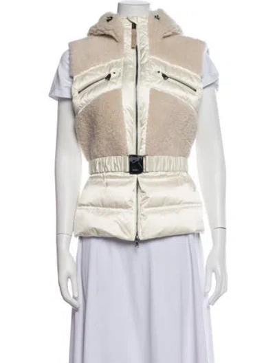 Pre-owned Bogner Lamb Leather Vest In Neutrals