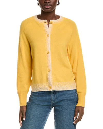 Bogner Lauren Wool & Cashmere-blend Cardigan In Yellow
