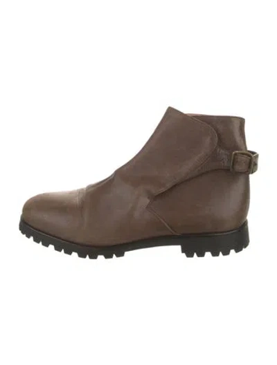 Pre-owned Bogner Leather Boots In Brown
